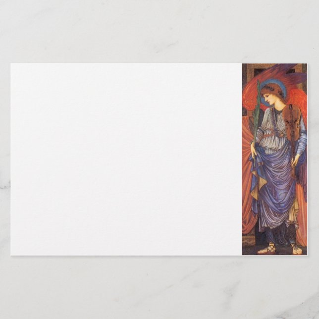 Papelería Un ángel musical (Anverso)