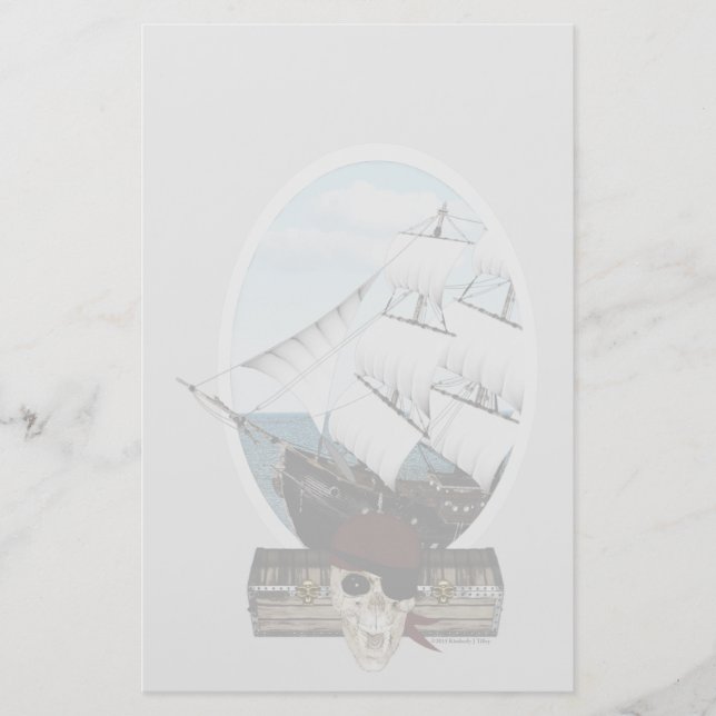 Papelería Un barco pirata (Anverso)