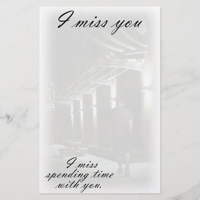 Papelería Un paseo solitario (Anverso)