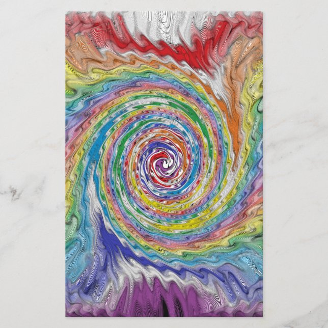 Papelería Una bandeja colorida (Anverso)