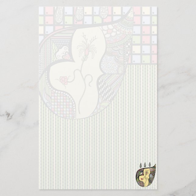 Papelería Una Flor Dentro De La Estacionalidad (Anverso)