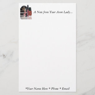 Papelería Una nota de su Avon Lady Stationary