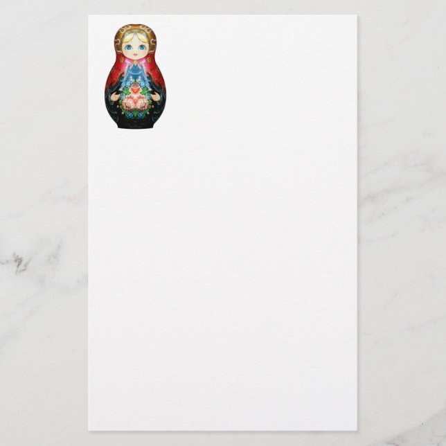 Papelería Una sola muñeca rusa (Anverso)