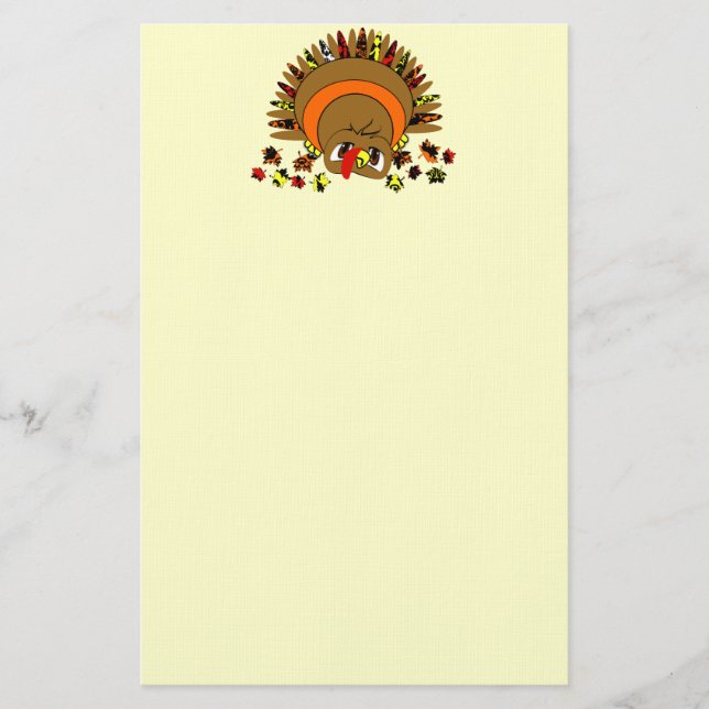 Papelería Una Turquía linda (Anverso)