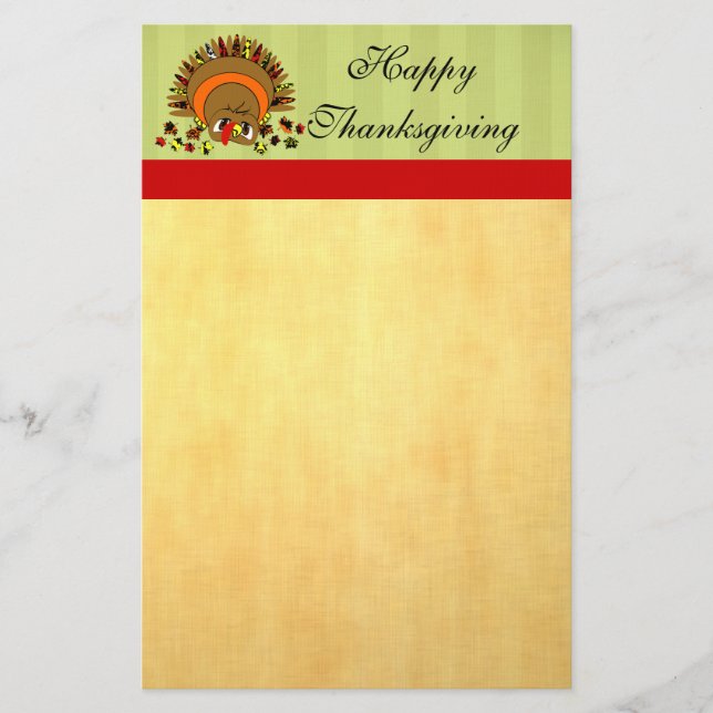 Papelería Una Turquía linda (Anverso)