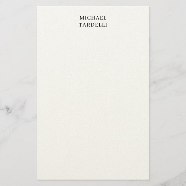 Papelería Único Minimalista moderno (Anverso)