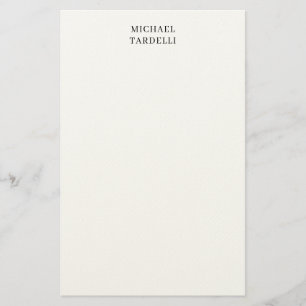 Papelería Único Moderno Plano Minimalista