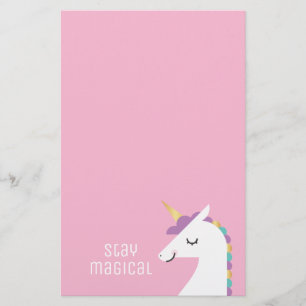 Papelería Unicornio de arcoiris moderno