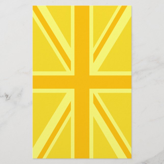 Papelería Unión muy amarilla Jack Bandera británica (Anverso)