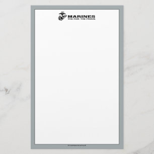 Papelería USMC "Los pocos, el orgulloso" logo negro apilado