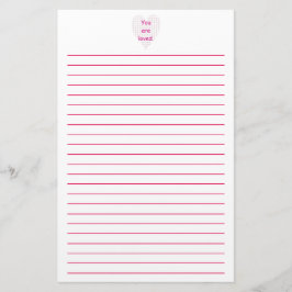 Papelería Usted es efectos de escritorio alineados corazón