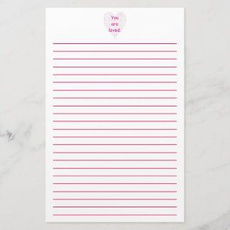 Papelería Usted es efectos de escritorio alineados corazón