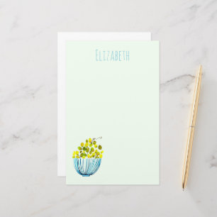 Papelería uvas acuarelas