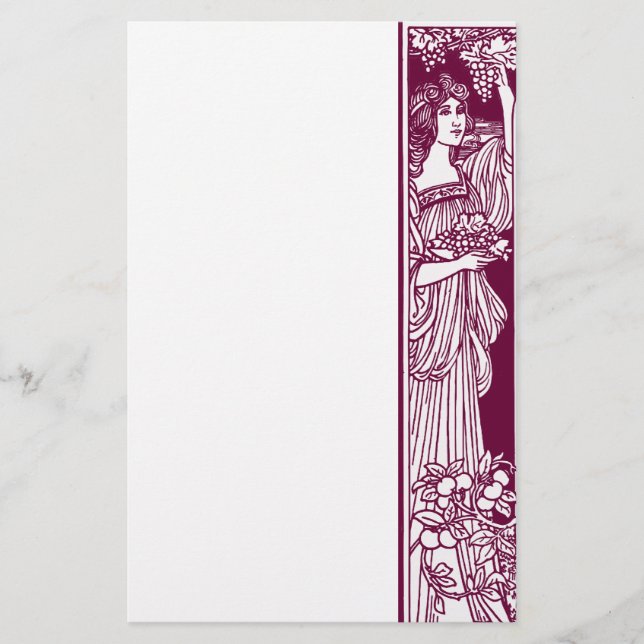 Papelería Uvas de cosecha (Anverso)