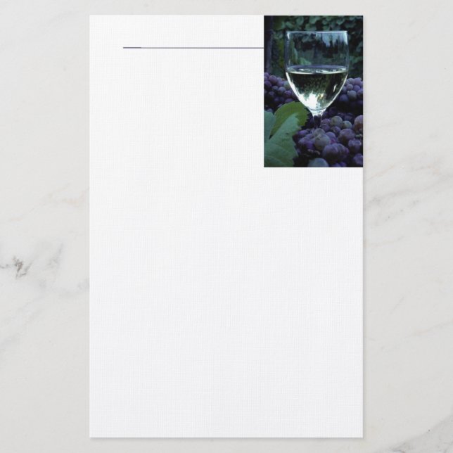 Papelería Uvas y efectos de escritorio del vino (Anverso)