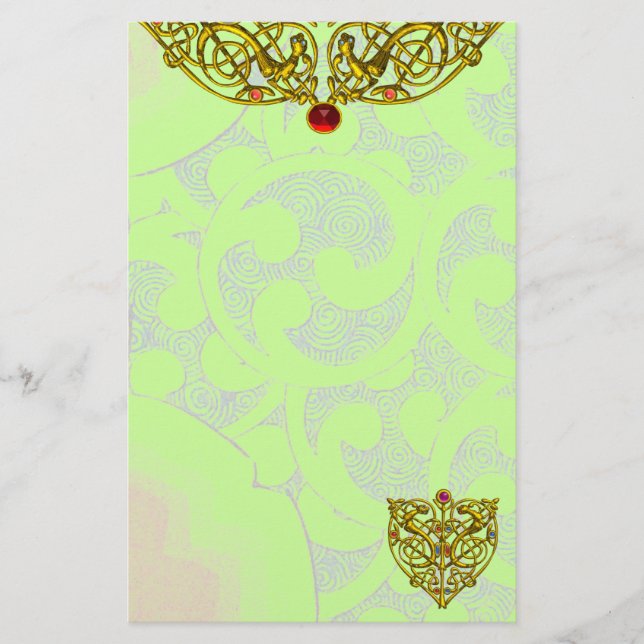 Papelería VALENTÍN HIPER , verde (Anverso)