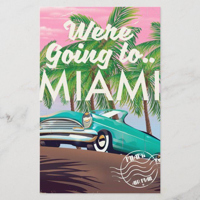 Papelería Vamos a Miami (Anverso)