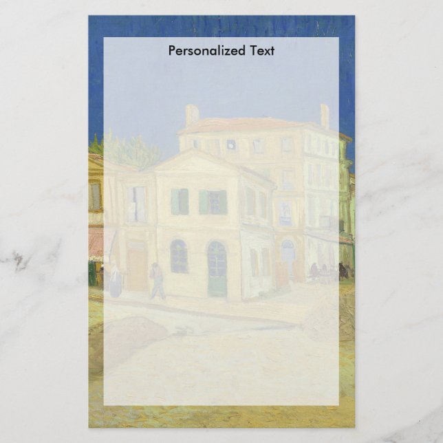 Papelería Van Gogh el | la casa amarilla el | 1888 (Anverso)