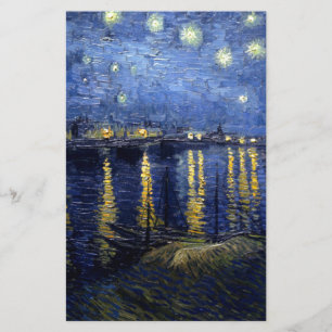 Papelería Van Gogh Noche estrellada sobre el Ródano