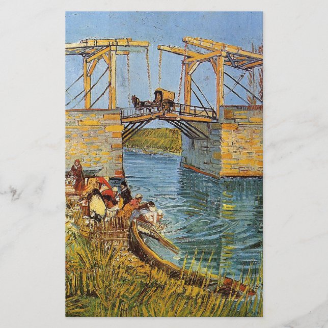 Papelería Van Gogh Vincent - el puente de Langlois (Anverso)