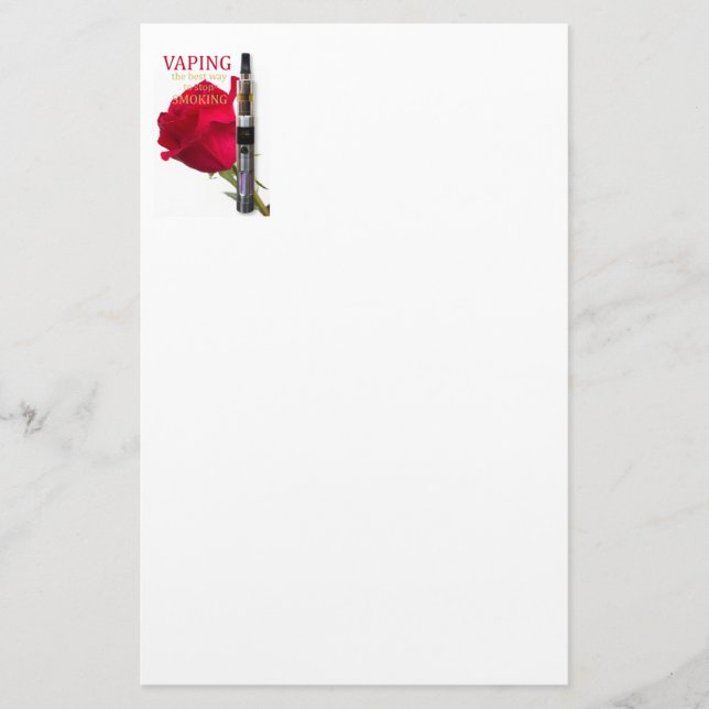 Papelería Vaping es la mejor manera de dejar de fumar (Anverso)
