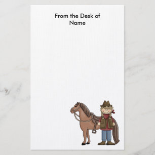 Papelería Vaquera y caballo inmóviles