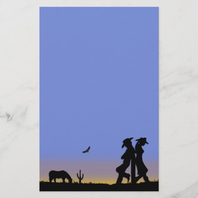 Papelería Vaquero occidental (Anverso)