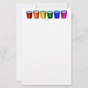 Papelería vasos de chupito de SlipperyJoe's seis tazas dispu