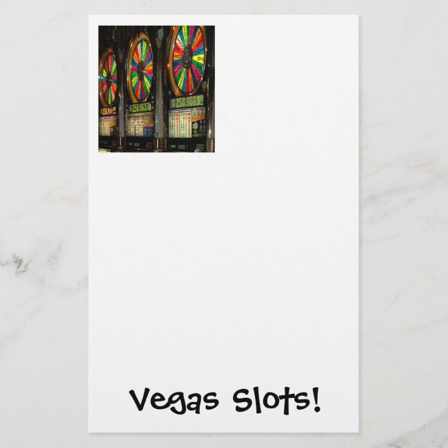 Papelería ¡Vegas Slots! (Anverso)