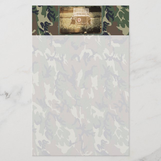 Papelería Vehículo militar (Anverso)