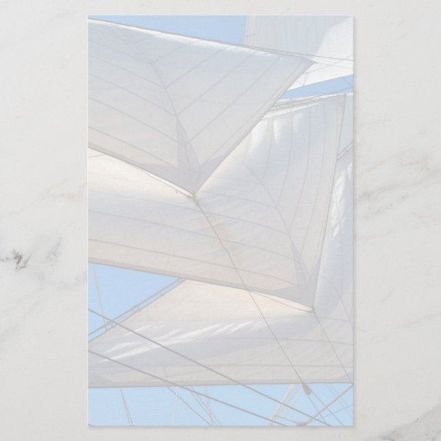 Papelería Velas de una nave náutica (Anverso)