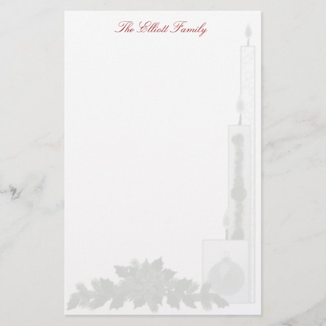 Papelería - Velas Navidades (Anverso)