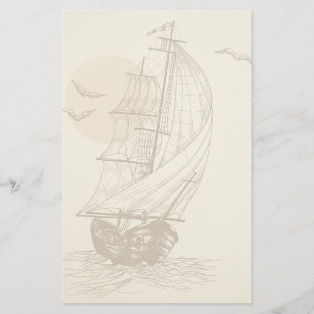 Papelería Velero del vintage (Anverso)