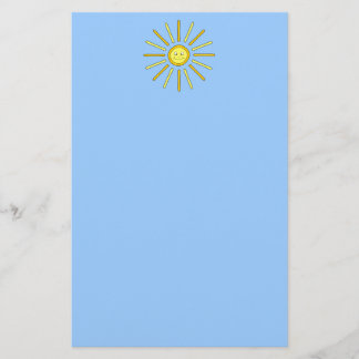 Papelería Verano feliz Sun. Amarillo y azul