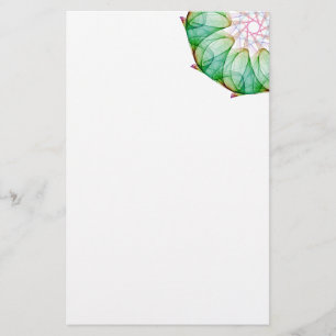 Papelería Verde del fractal