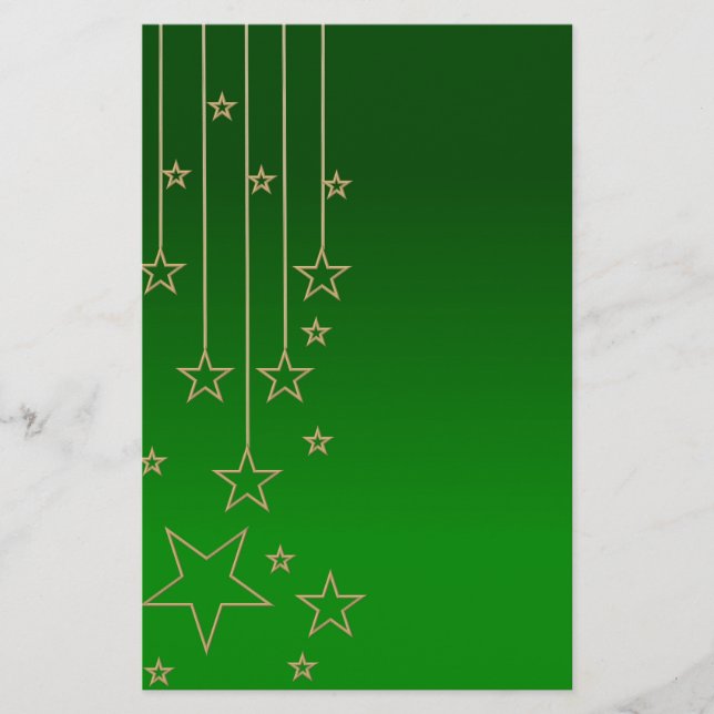 Papelería Verde navideño (Anverso)