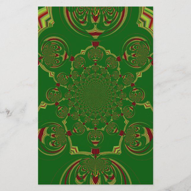 Papelería Verde vintage (Anverso)