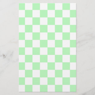 Papelería Verde y blanco suaves y controlados