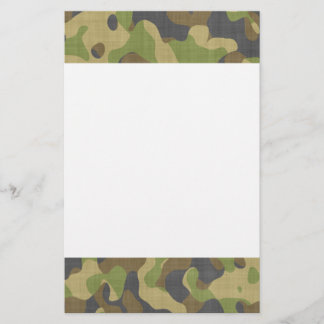 Papelería Verdes y marrones de Camo