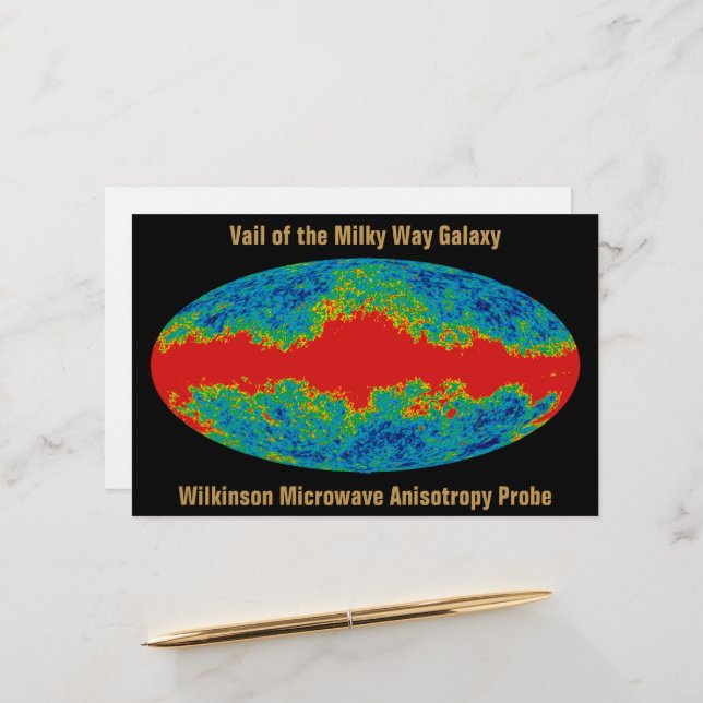 Papelería Vía Láctea Velo De Galaxia Sobre Universo WMAP (Anverso/Reverso In Situ)