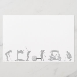 Papelería Viaje de golf: De Tee a Green