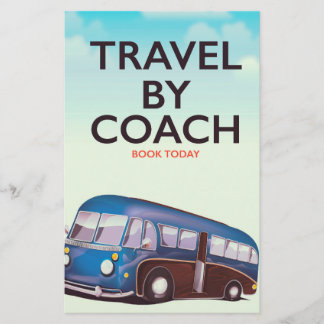 Papelería Viaje en autocar Poster de viaje británico