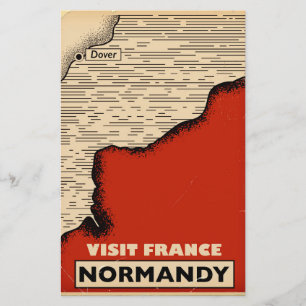 Papelería Viajes antiguos a Normandía, Francia