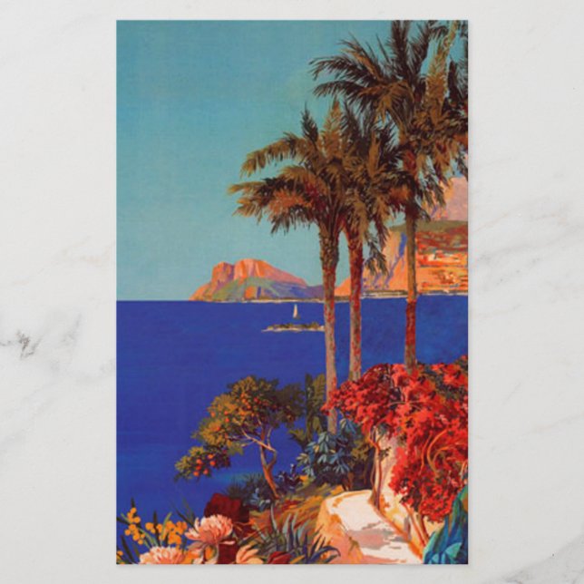 Papelería Viajes Vintage Antibes Cote D'Azur (Anverso)