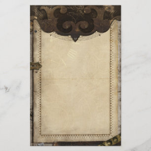 Papelería Victorian Steampunk y engranajes inmóviles