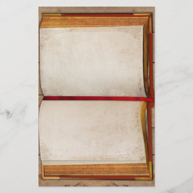 Papelería Viejo libro abierto (Anverso)