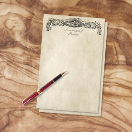 Papelería Viejo pergamino de trabajo de desplazamiento de vi