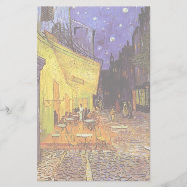 Papelería Vincent Van Gogh Cafe Terrace En Bella Artes De No (Anverso)