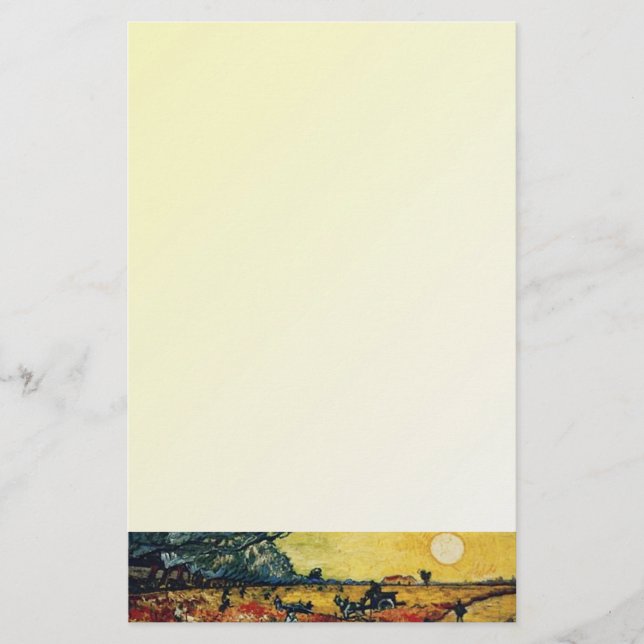 Papelería Viñedo Rojo, Vincent van Gogh (Anverso)