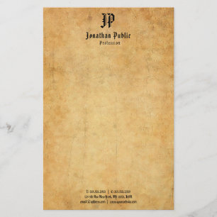 Papelería Viñeta de plantilla de monograma elegante manuscri